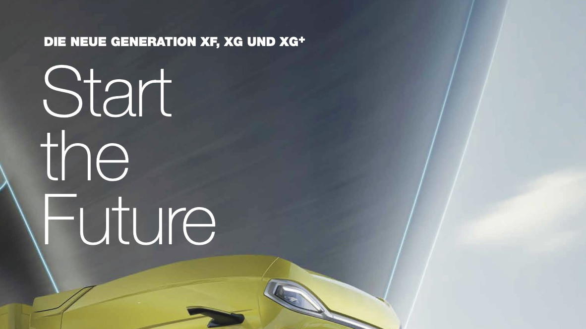 Magazin-Cover Start the Future mit gelbem DAF LKW